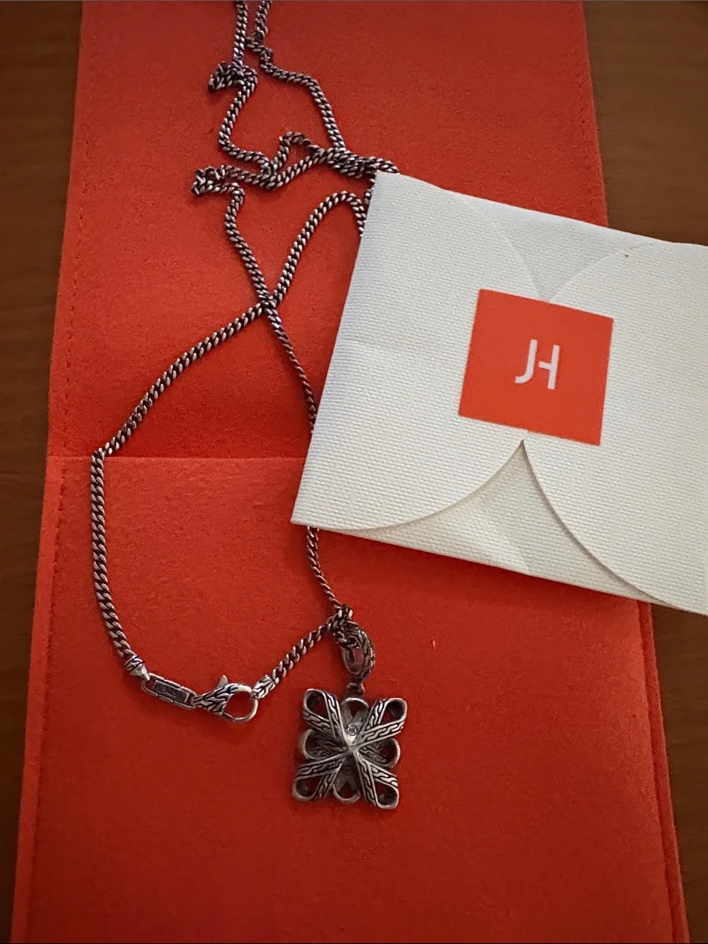 John Hardy The Canang Amulet and long Chain - brand new in pouch